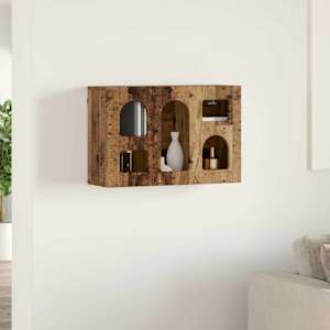Závěsná skříňka s policí ELST Staré dřevo 60 x 20 x 40 cm - obrázek 4