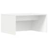 vidaXL Seinale kinnitatud laud Valge Tehispuit 60 x 45 x 30 cm