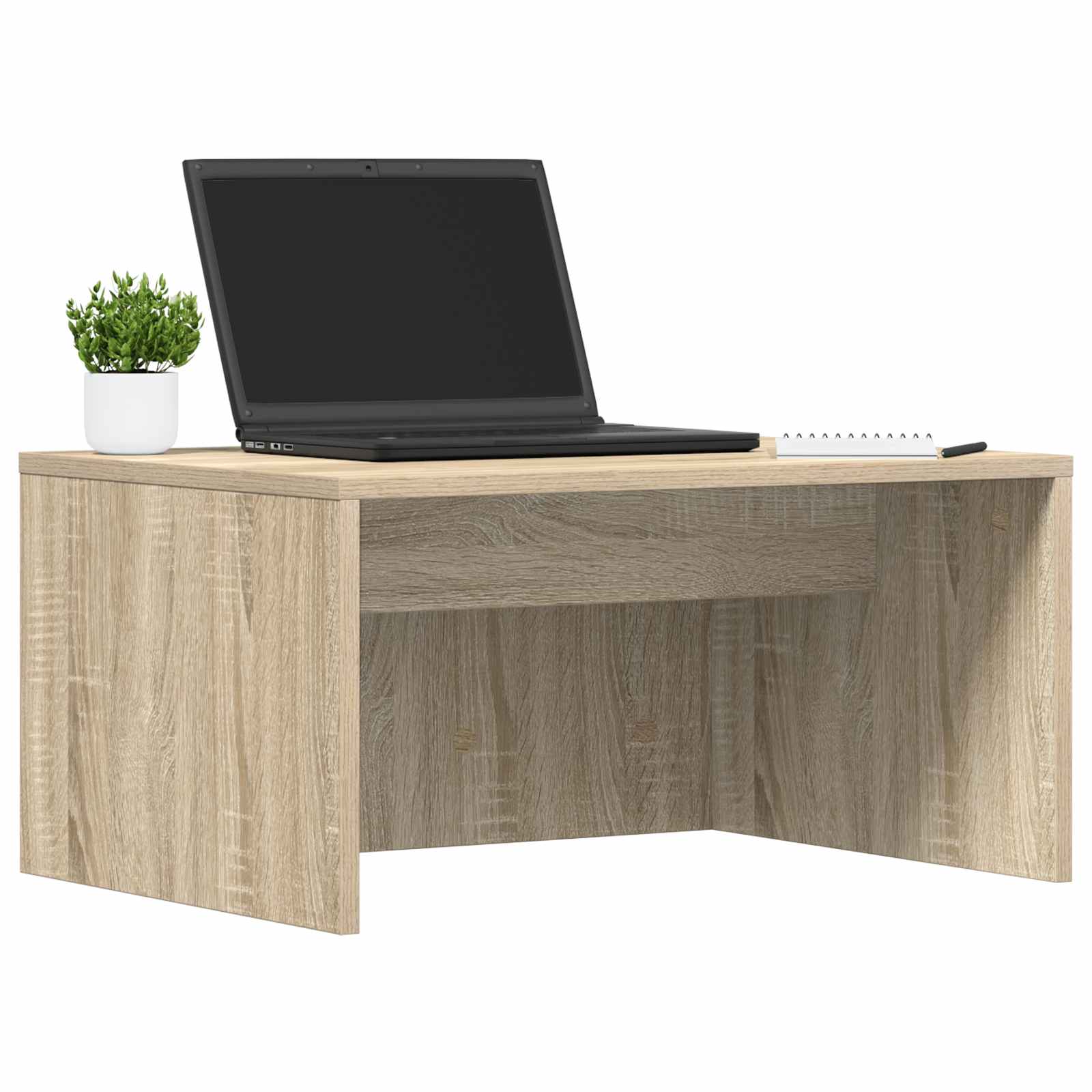 vidaXL Aan de muur bevestigd bureau Sonoma Eiken 60 x 45 x 30 cm