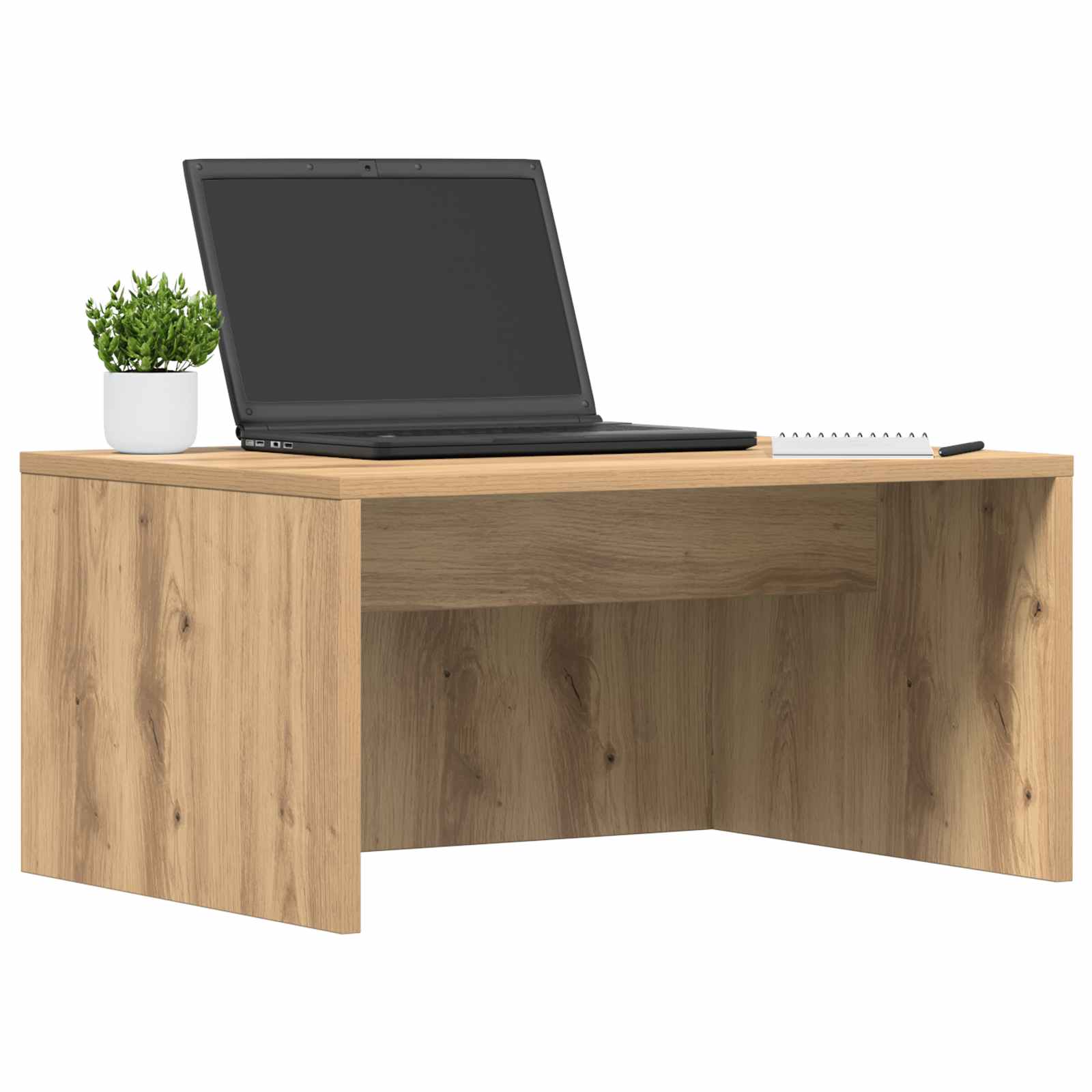 vidaXL Aan de muur bevestigd bureau Artisan Eiken 60 x 45 x 30 cm