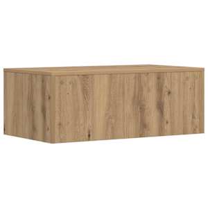 Nástěnný stolek Artisanový dub kompozitní dřevo 80 x 45 x 30 cm - obrázek 7