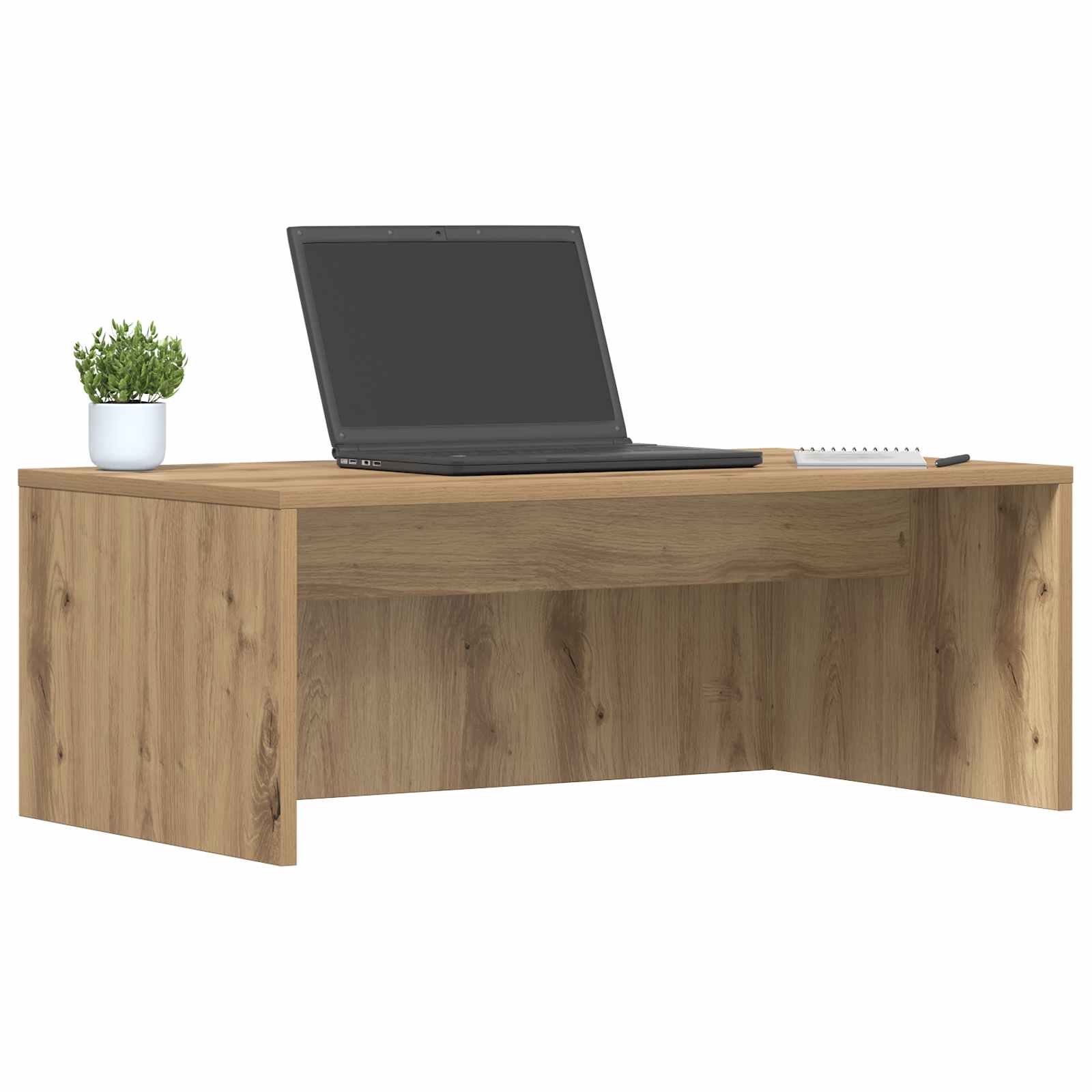 vidaXL Aan de muur bevestigd bureau Artisan Eiken 80 x 45 x 30 cm