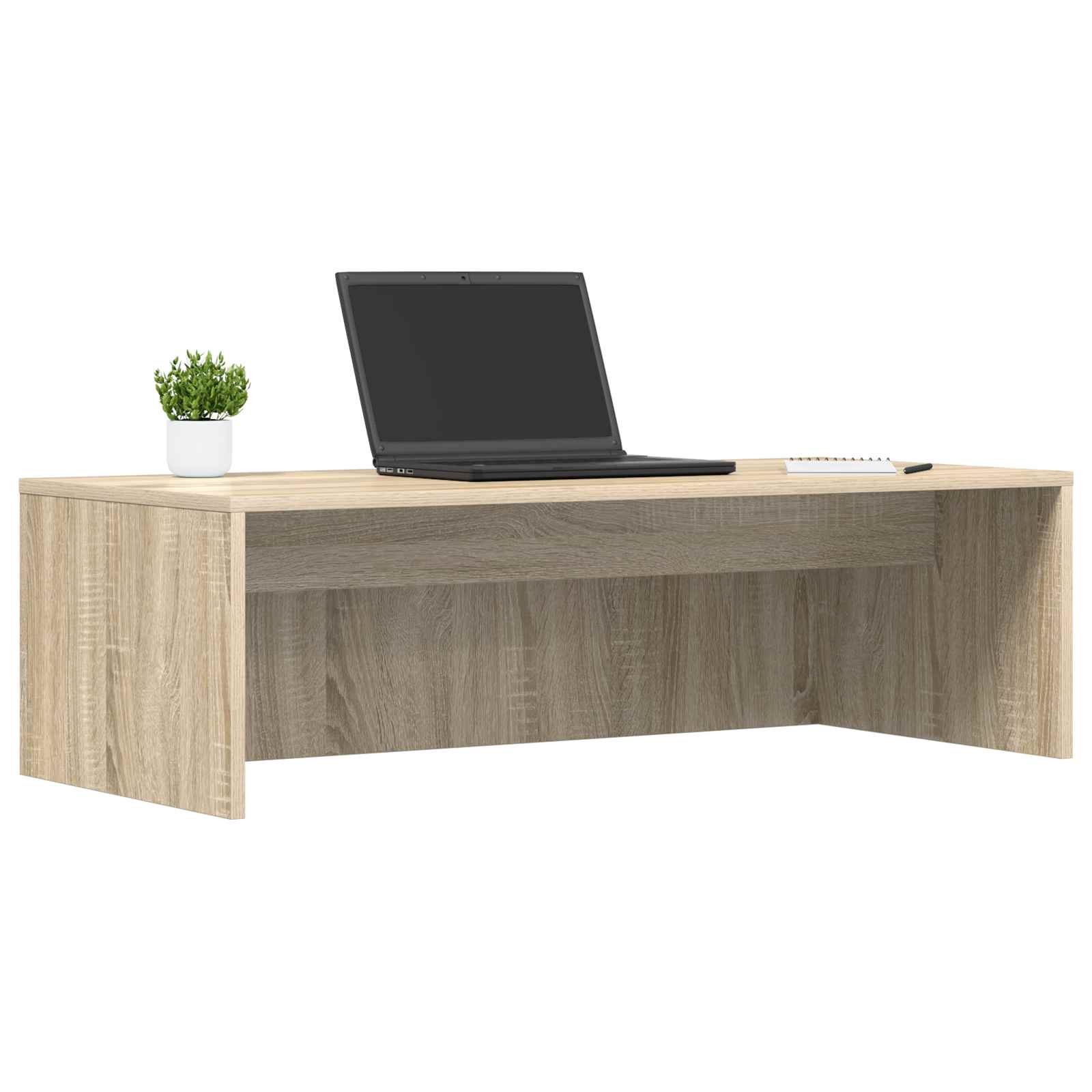 vidaXL Aan de muur bevestigd bureau Sonoma Eiken 100 x 45 x 30 cm
