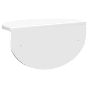 Nástěnná polička 2 pcs Bílá 38 x 19 x 19 cm kompozitní dřevo - obrázek 8