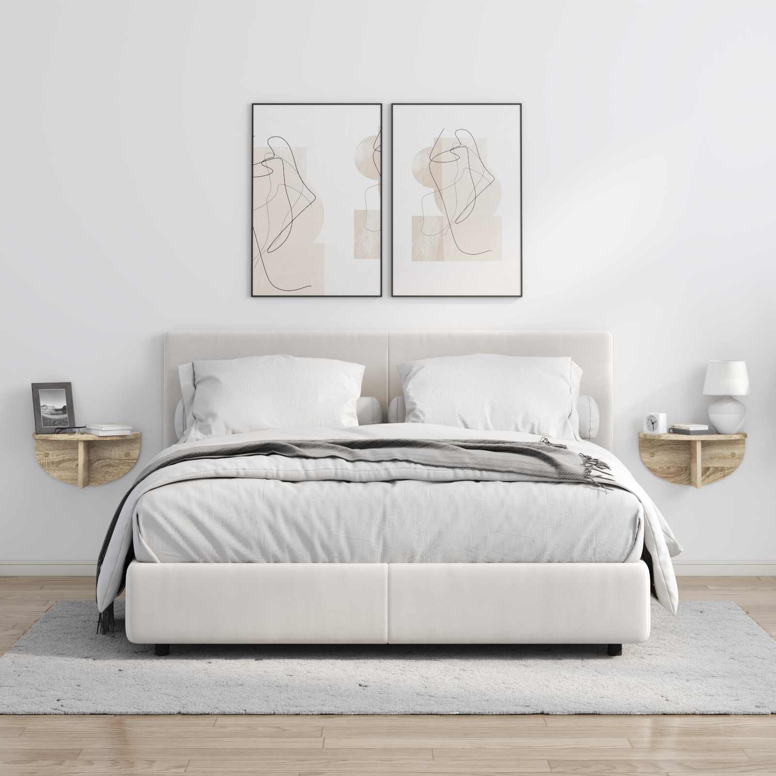 Seinähylly Sonoman tammi 38 x 19 x 19 cm Tekninen puu - Image 4