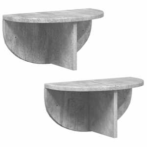 Nástěnná polička Nástěnný 2 pcs Betonově šedá 38 x 19 x 19 cm - obrázek 2
