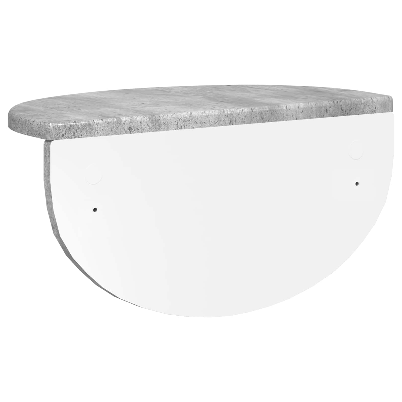 Seinähylly 2 pcs Betoni Harmaa 38 x 19 x 19 cm Tekninen puu - Image 8