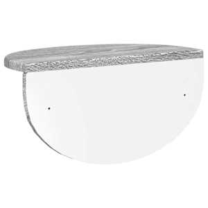 Nástěnná polička Nástěnný 2 pcs Šedá Sonoma 38 x 19 x 19 cm - obrázek 8