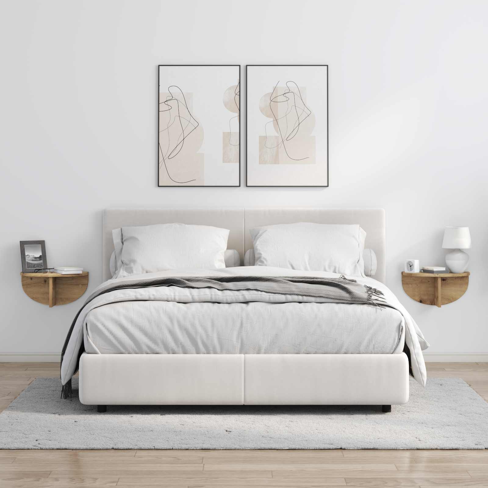 Seinähylly Artisan tammi 38 x 19 x 19 cm Tekninen puu - Image 4