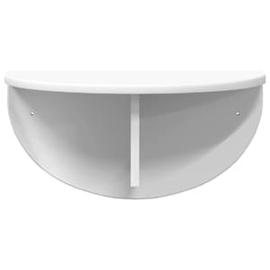 Nástěnná polička 2 pcs Bílá 48 x 24 x 24 cm kompozitní dřevo - obrázek 6