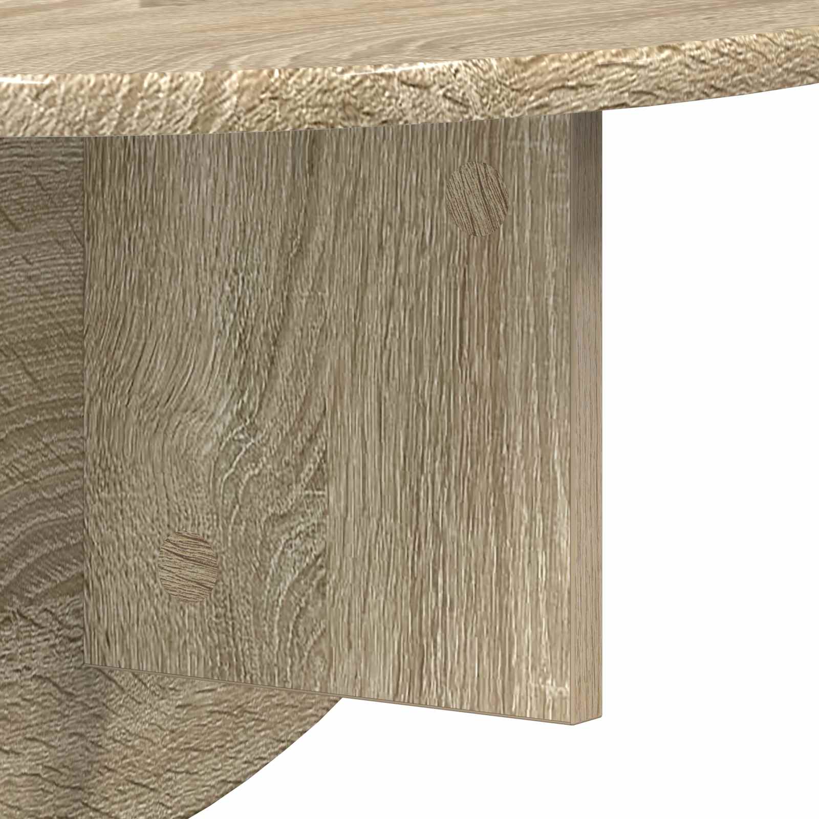 Seinähylly Sonoman tammi 38 x 19 x 19 cm Tekninen puu - Image 9