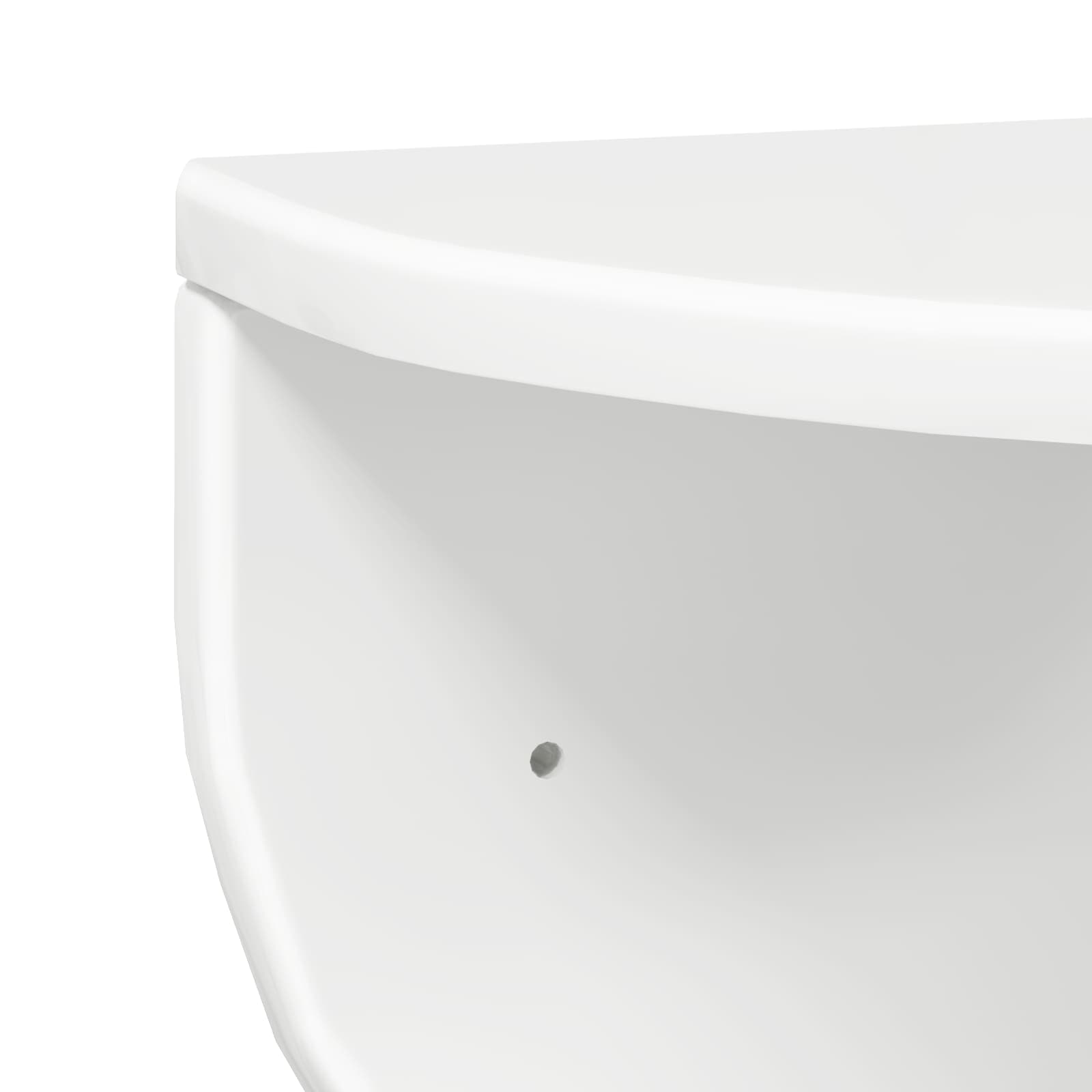 Seinähylly Korkean kiillon valkoinen 38 x 19 x 19 cm - Image 8