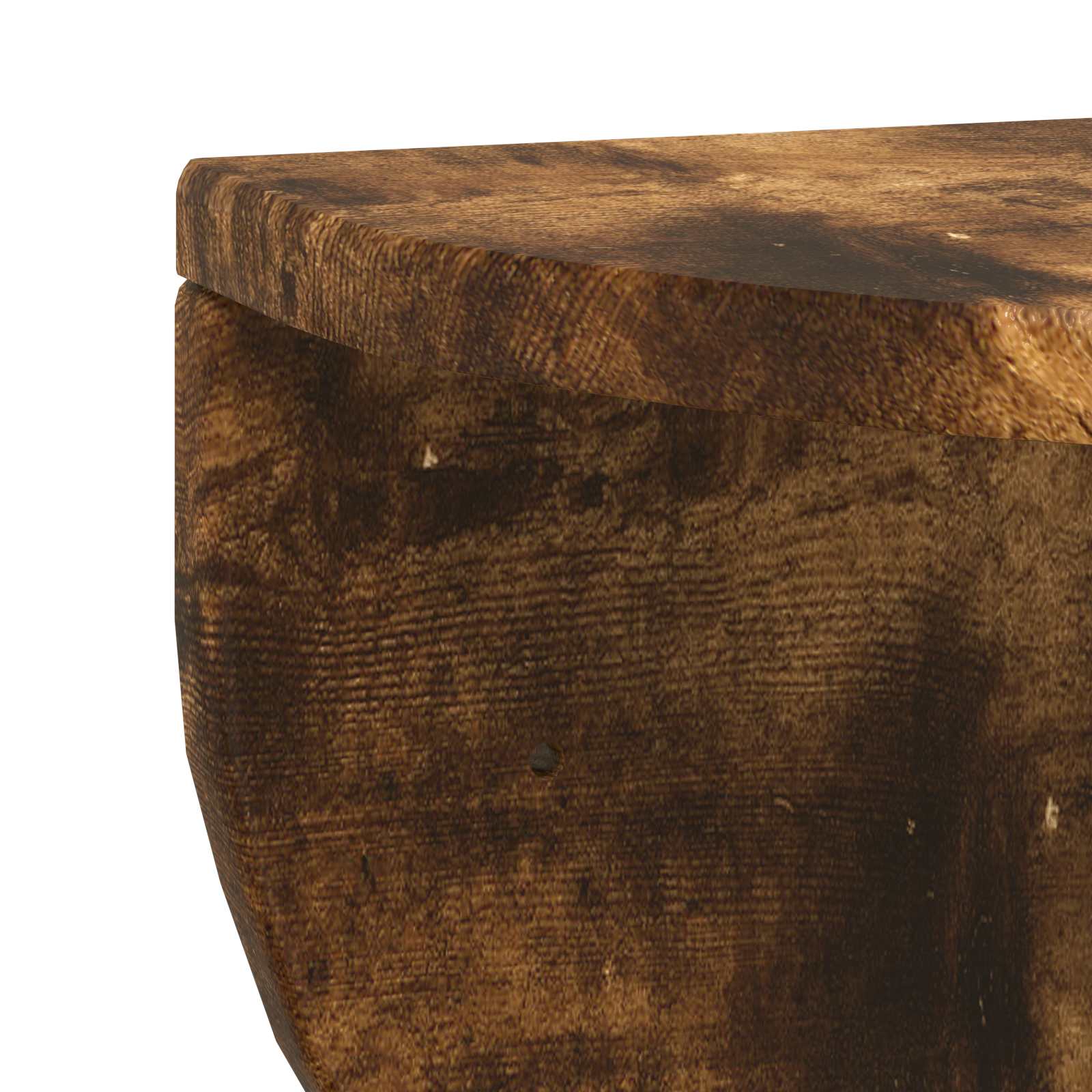 Seinähylly 2 pcs Savupähkinä 38 x 19 x 19 cm Tekninen puu - Image 9