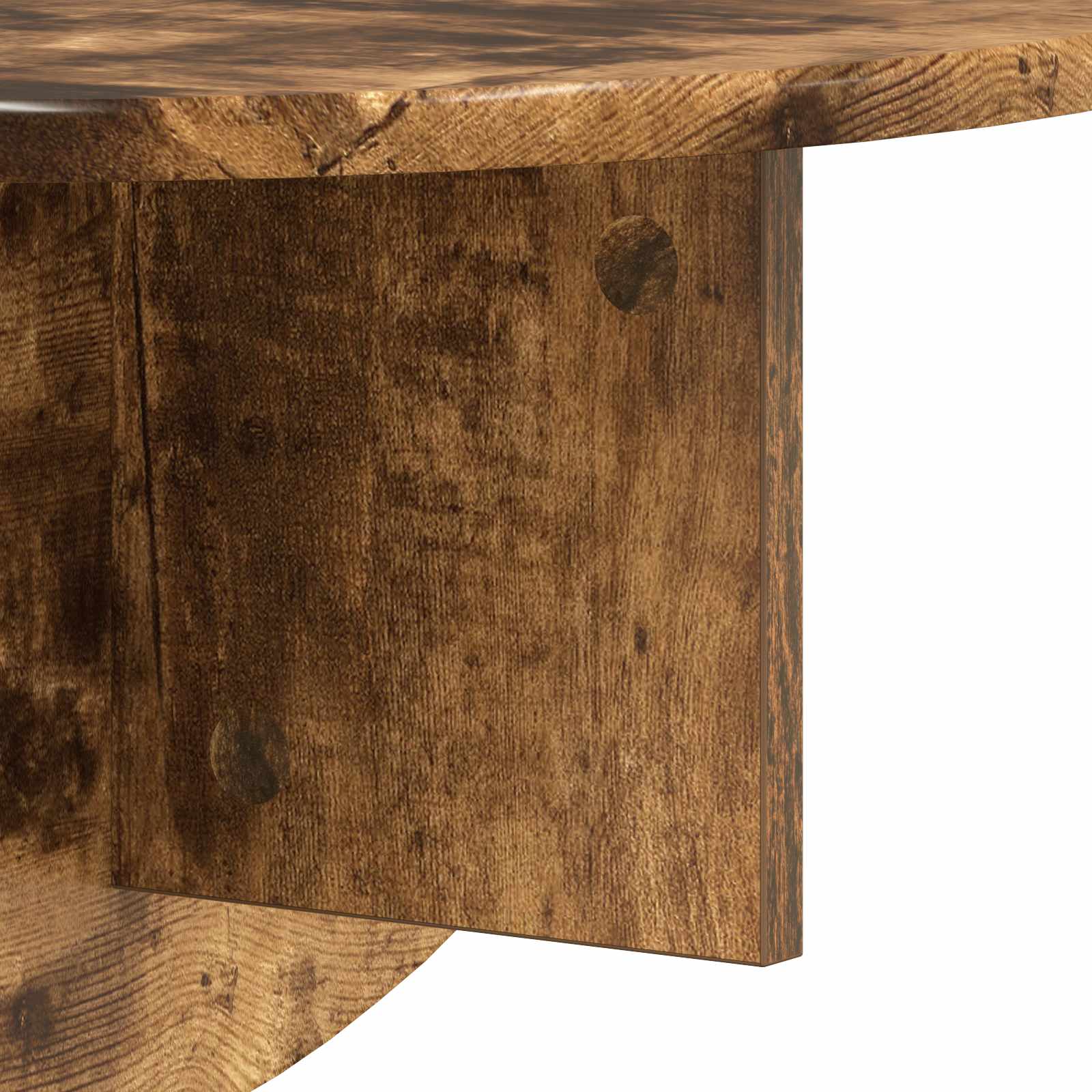 Seinähylly 2 pcs Savupähkinä 38 x 19 x 19 cm Tekninen puu - Image 10