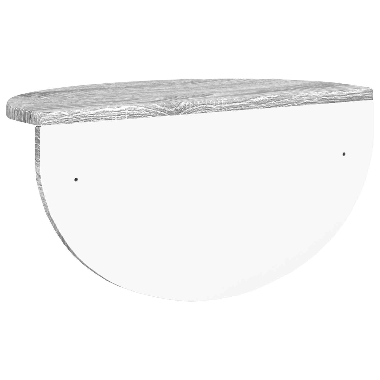 Seinähylly 2 pcs Harmaa Sonoma 38 x 19 x 19 cm Tekninen puu - Image 8