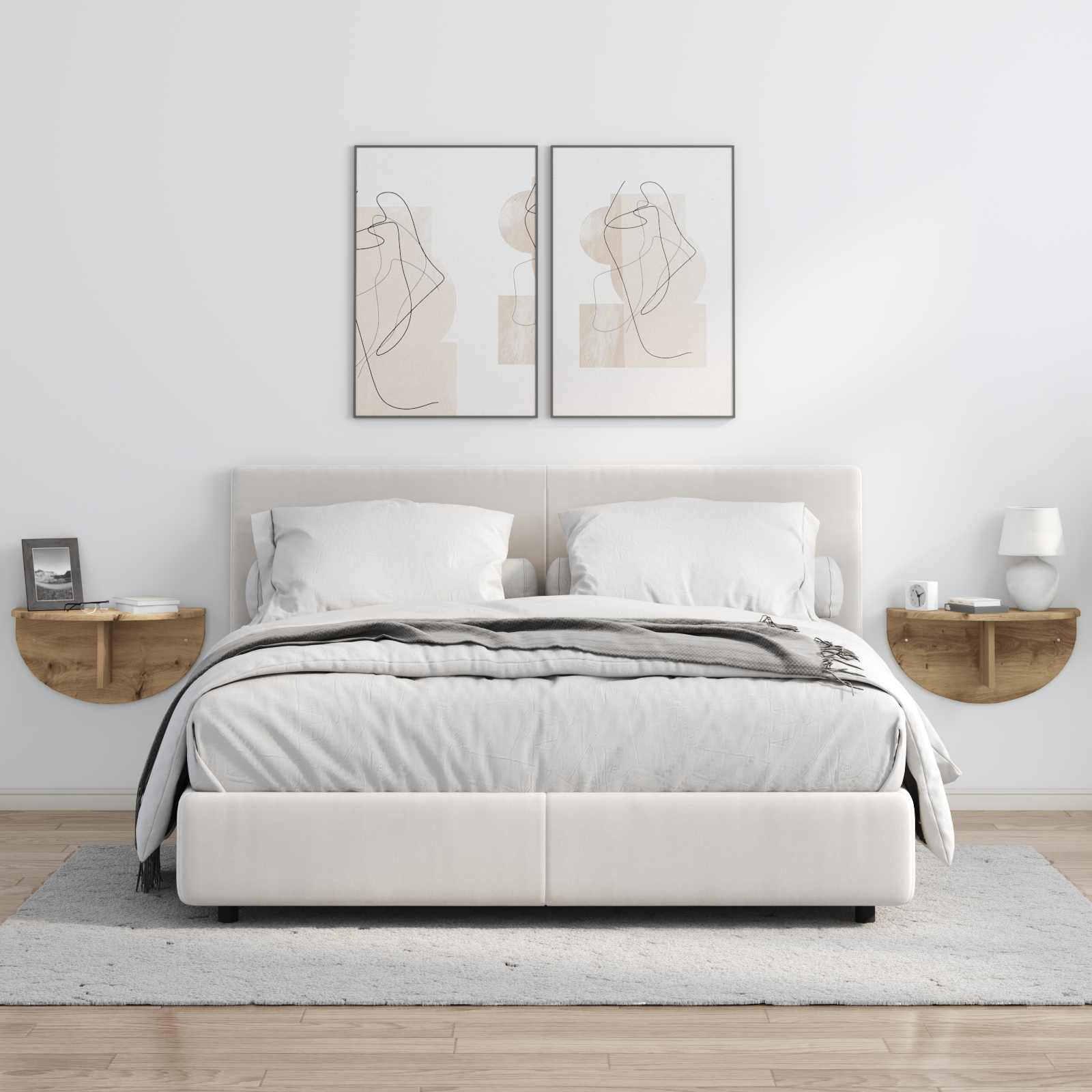 Seinähylly Artisan tammi 38 x 19 x 19 cm Tekninen puu - Image 4