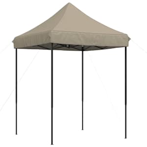 vidaXL Pidutelgid 200 x 200 x 306 cm Pruunikashall Oxfordi kangas