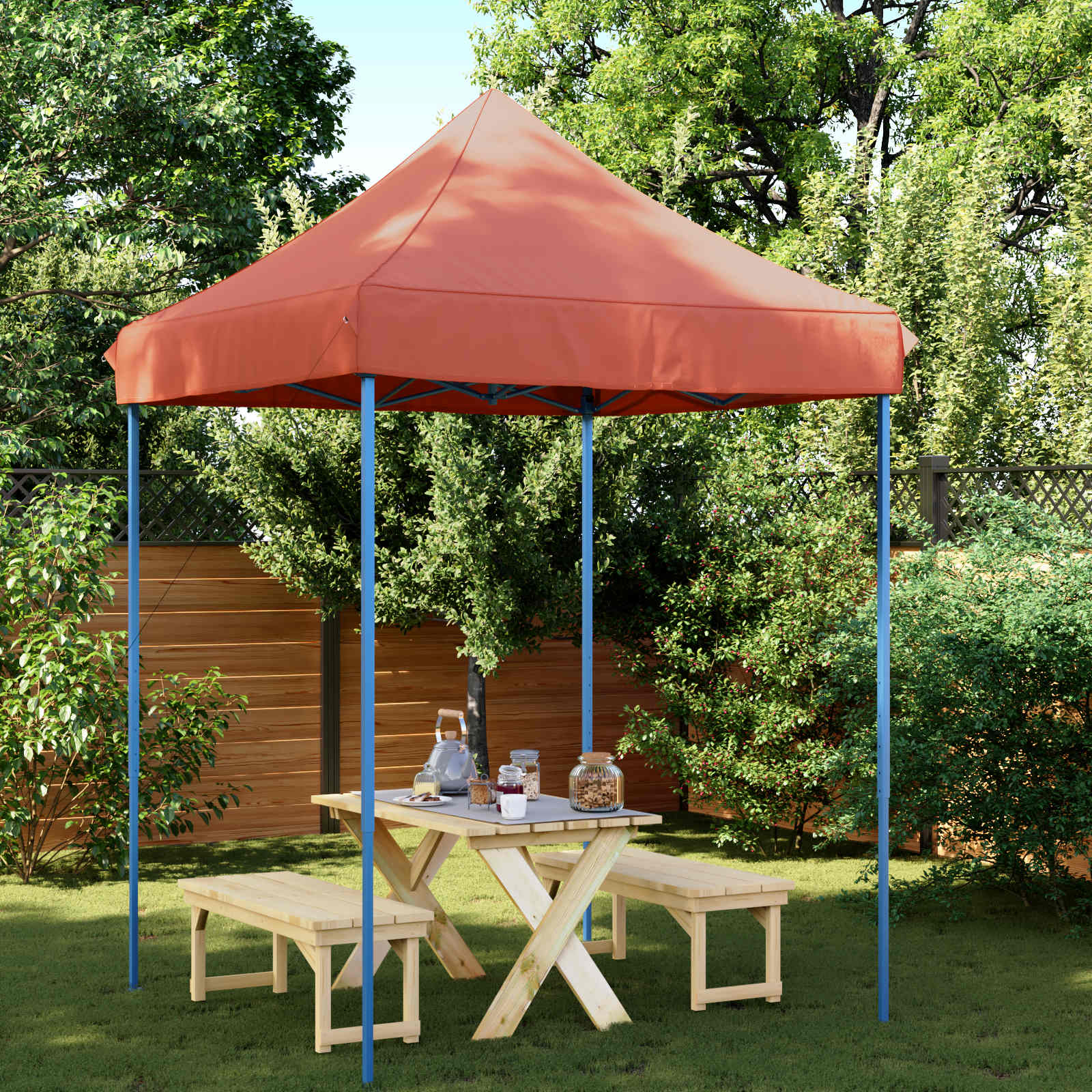 Partytent Terracotta 200 x 200 x 306 cm Oxford Stof image 1