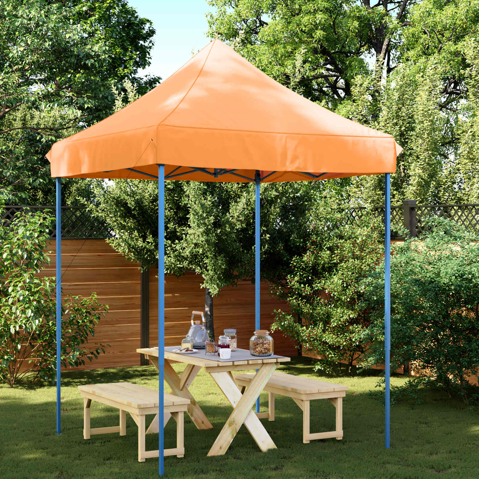 Partytent Oranje 200 x 200 x 306 cm Oxford Stof image 1