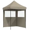 vidaXL Pidutelgid 200 x 200 x 306 cm Pruunikashall Oxfordi kangas