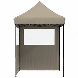 Party Stan 200 x 200 x 306 cm Taupe Oxford látka - obrázek 5