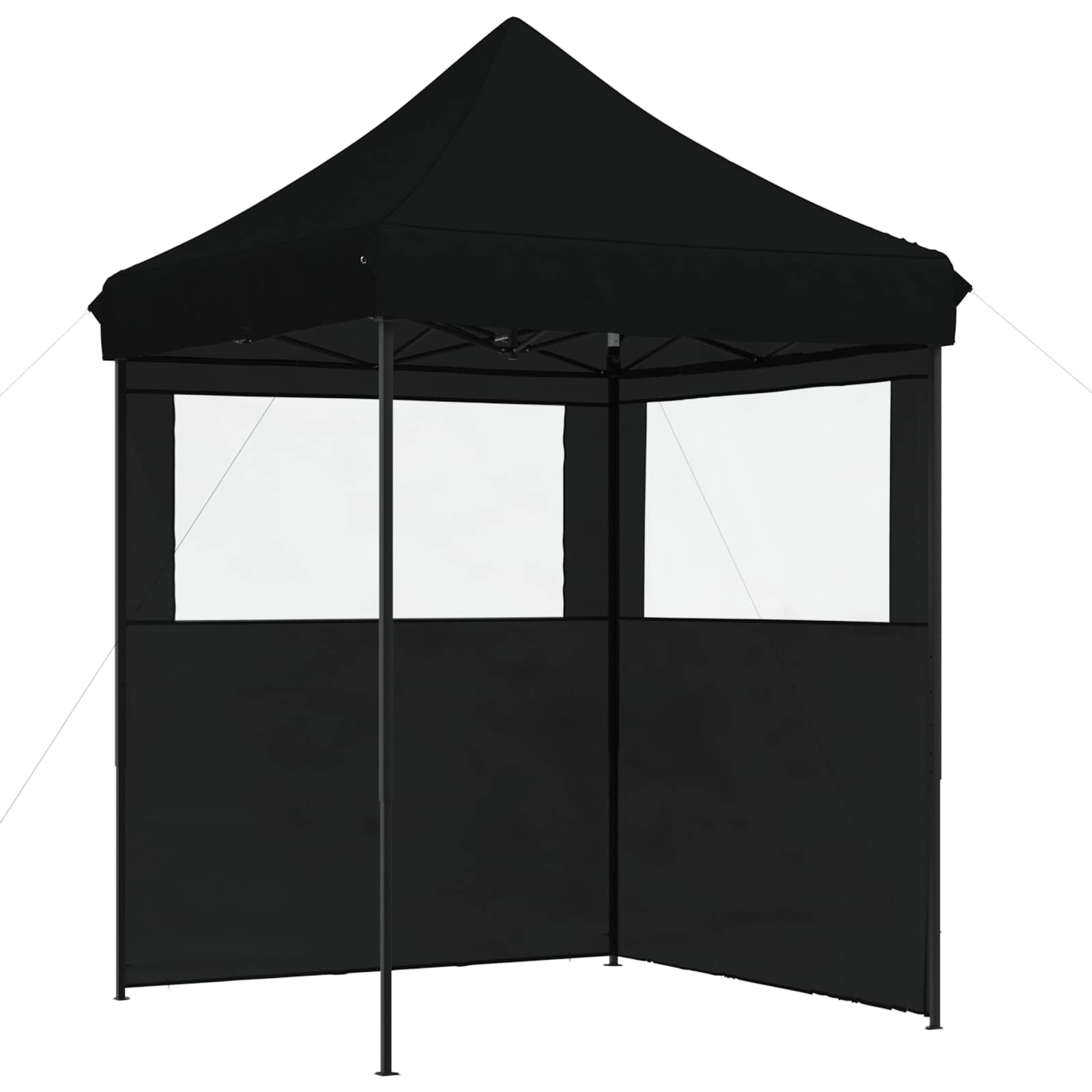 Partytent Zwart 200 x 200 x 306 cm Oxford Stof image 2