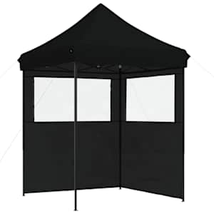vidaXL Pidutelgid 200 x 200 x 306 cm Must Oxfordi kangas