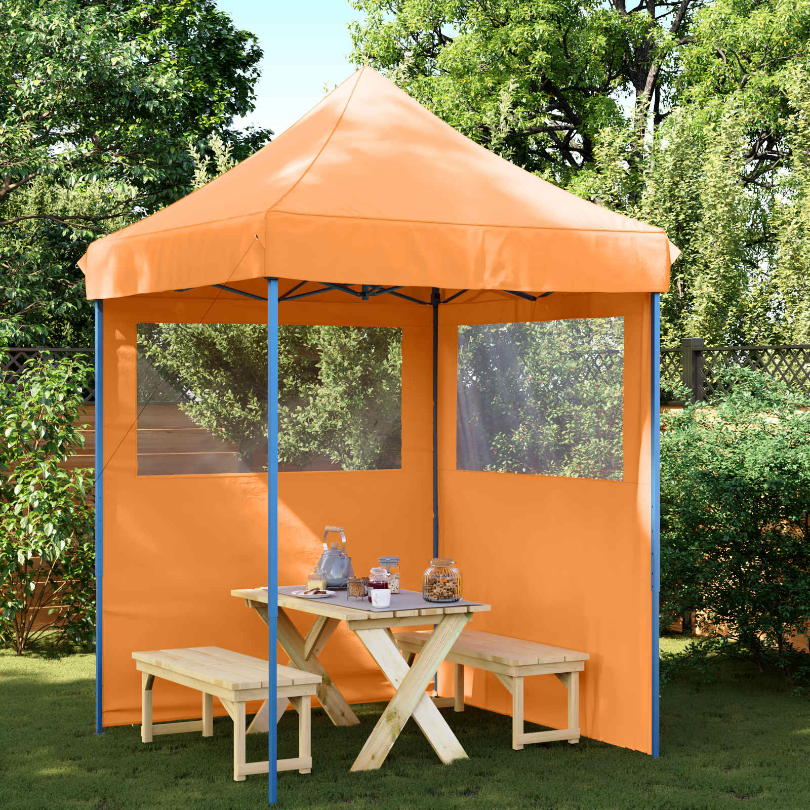 Partytent Oranje 200 x 200 x 306 cm Oxford Stof image 1