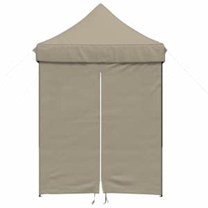 Party Stan 200 x 200 x 306 cm Taupe Oxford látka - obrázek 4