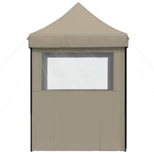 Party Stan 200 x 200 x 306 cm Taupe Oxford látka - obrázek 6