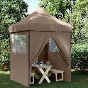 Zabavni šotor Rjava 200 x 200 x 306 cm Oxford tkanina