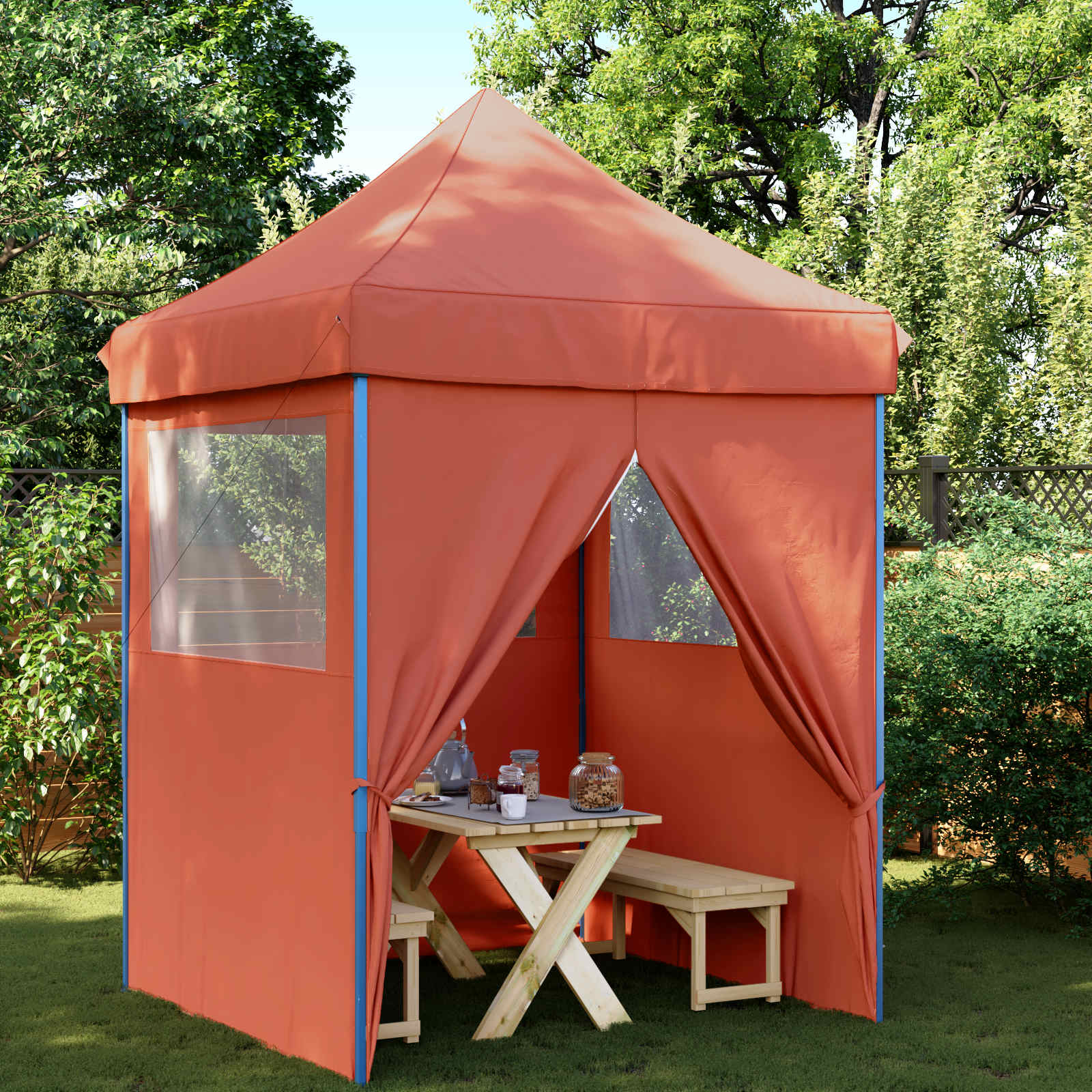 Partytent Terracotta 200 x 200 x 306 cm Oxford Stof image 1