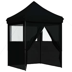 vidaXL Pidutelgid 200 x 200 x 306 cm Must Oxfordi kangas