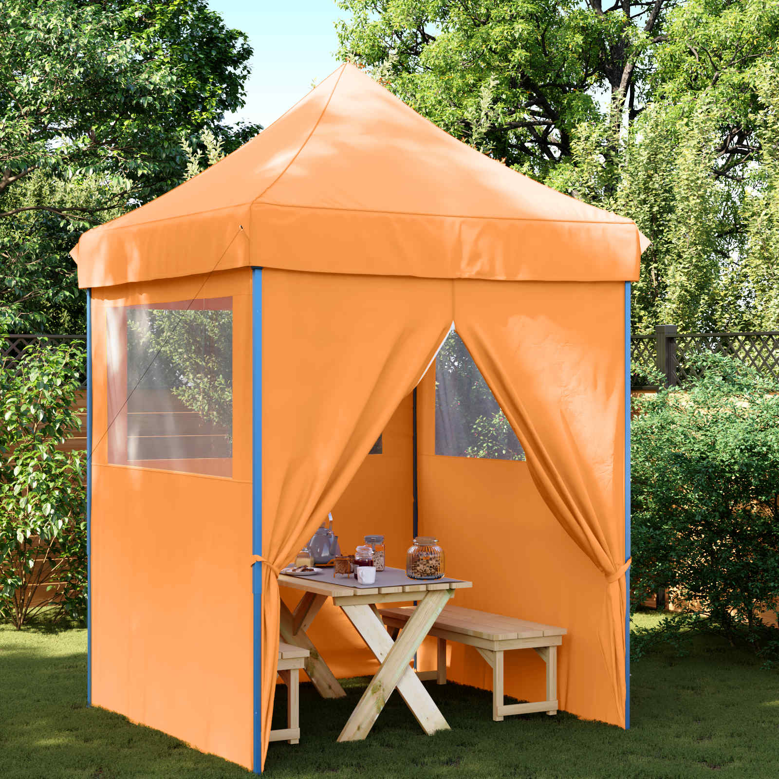 Partytent Oranje 200 x 200 x 306 cm Oxford Stof image 1