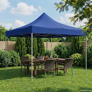 Zabavni šotor Modra 291 x 291 x 315 cm Oxford tkanina
