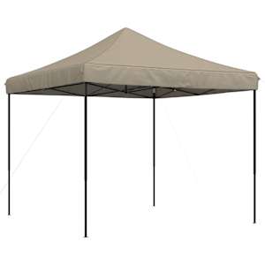 vidaXL Pidutelgid 292 x 292 x 315 cm Pruunikashall Oxfordi kangas