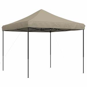 Party Stan 292 x 292 x 315 cm Taupe Oxford látka - obrázek 6