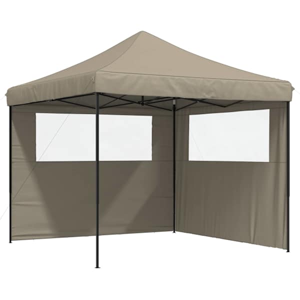 vidaXL Pidutelgid 292 x 292 x 315 cm Pruunikashall Oxfordi kangas
