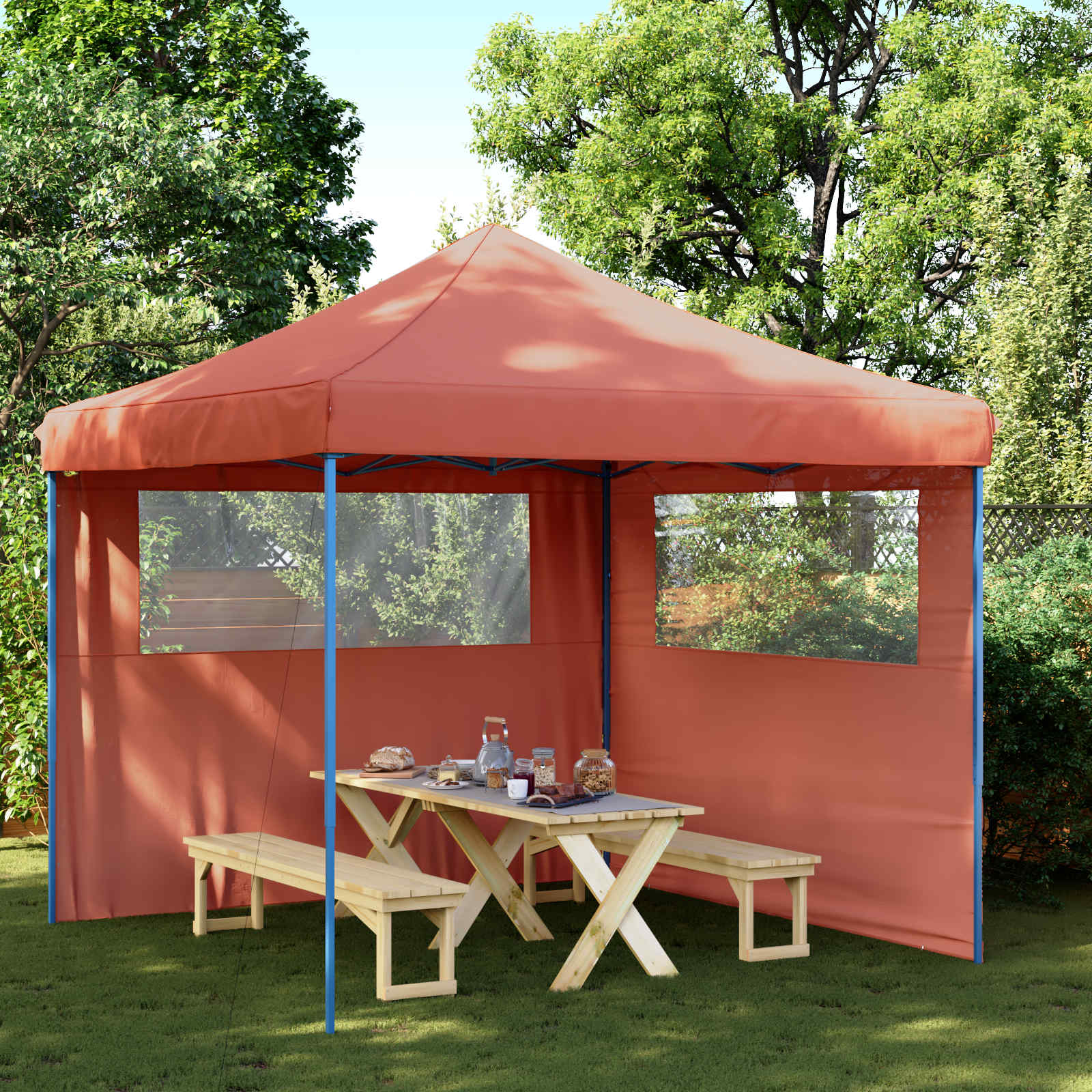vidaXL Cort pentru Petreceri Terracota 292 x 292 x 315 cm