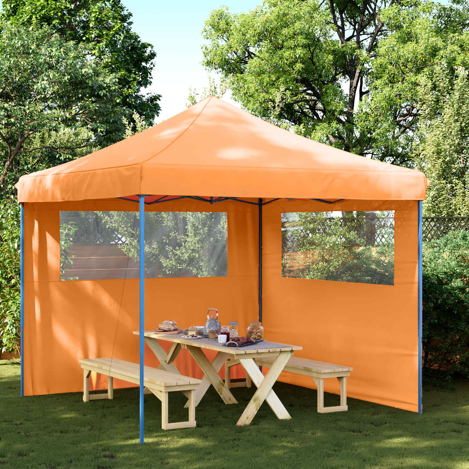 vidaXL Cort pentru Petreceri Portocaliu 292 x 292 x 315 cm