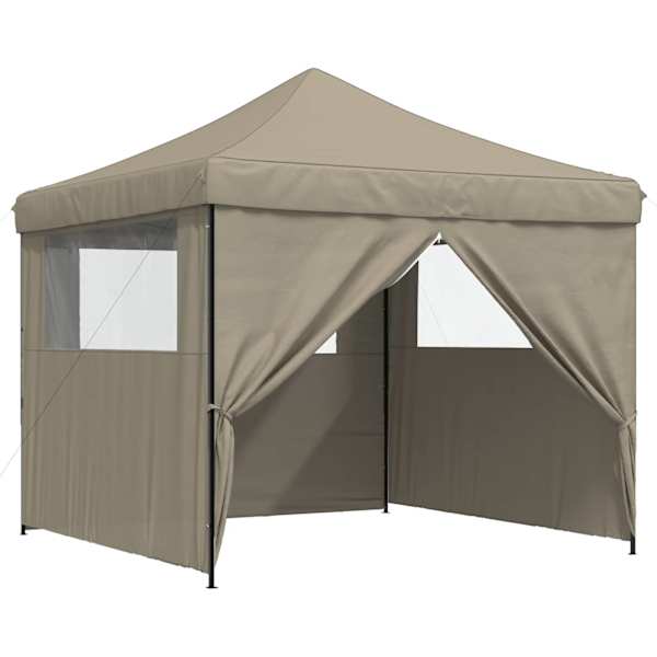 vidaXL Pidutelgid 292 x 292 x 315 cm Pruunikashall Oxfordi kangas