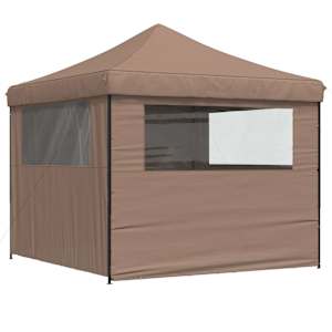Party Stan 292 x 292 x 315 cm Hnědá Oxford látka - obrázek 7