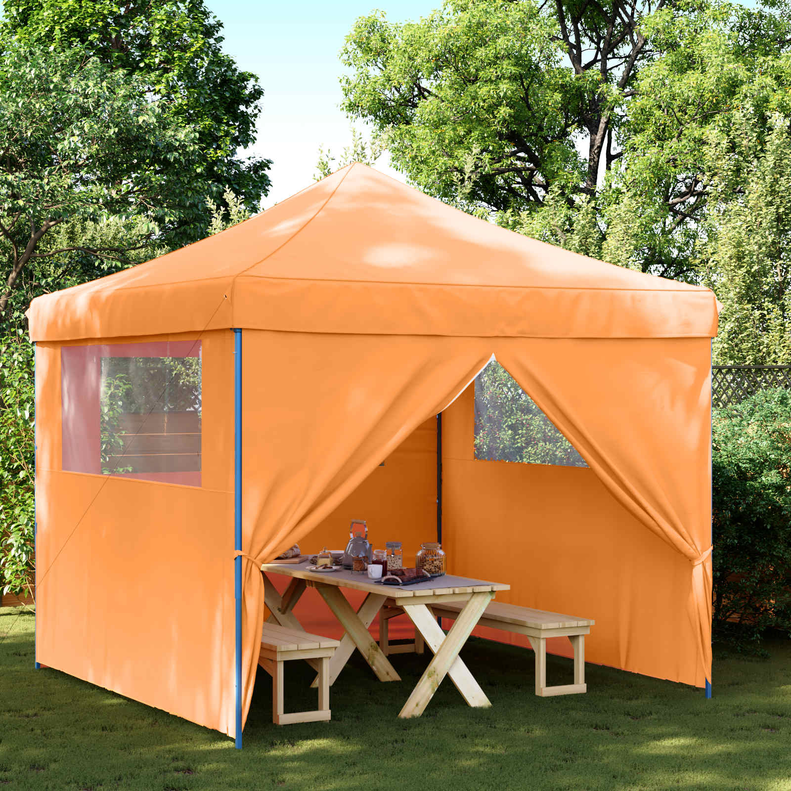 vidaXL Cort pentru Petreceri Portocaliu 292 x 292 x 315 cm