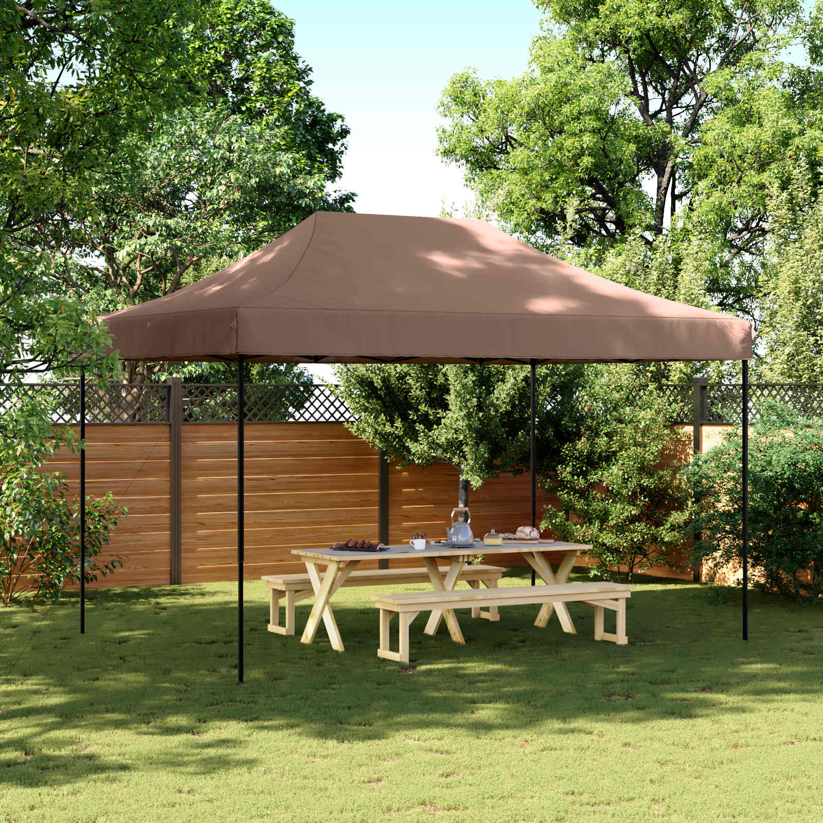 vidaXL Cort pentru Petreceri Maro 279 x 410 x 315 cm Material Oxford
