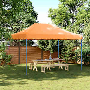 Zabavni šotor Oranžna 279 x 410 x 315 cm Oxford tkanina