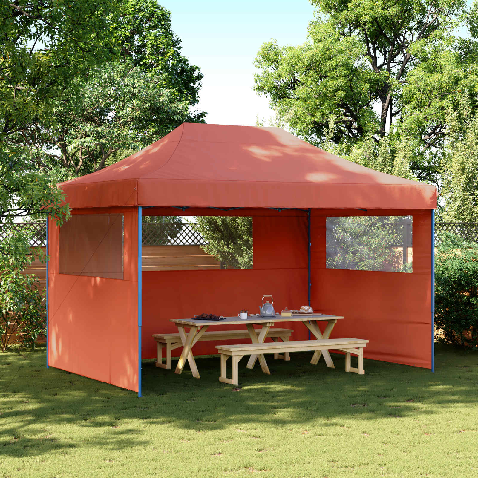 vidaXL Cort pentru Petreceri Terracota 279 x 410 x 315 cm