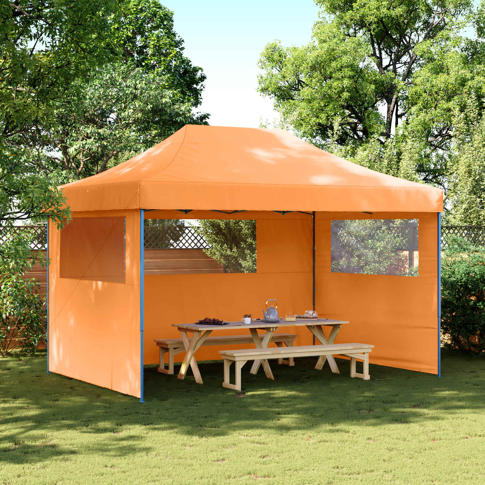 Partytent Oranje 279 x 410 x 315 cm Oxford Stof image 1