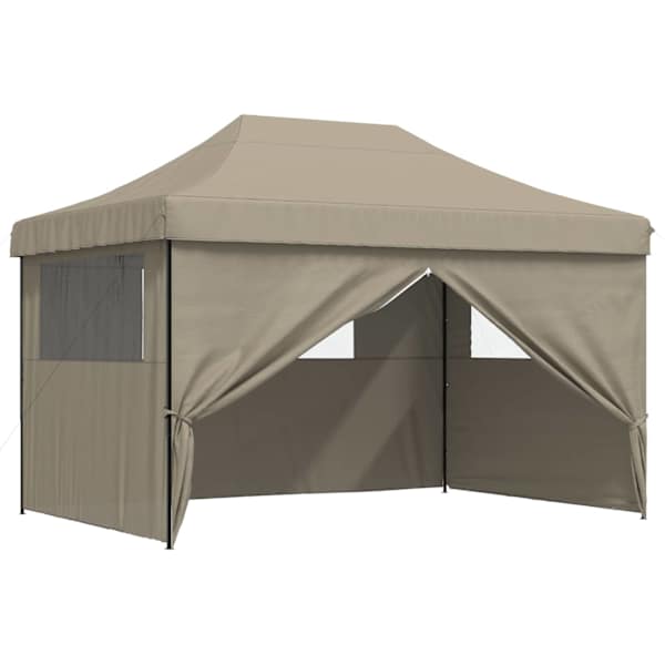 vidaXL Pidutelgid 279 x 410 x 315 cm Pruunikashall Oxfordi kangas