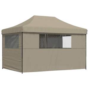 Party Stan 279 x 410 x 315 cm Taupe Oxford látka - obrázek 7