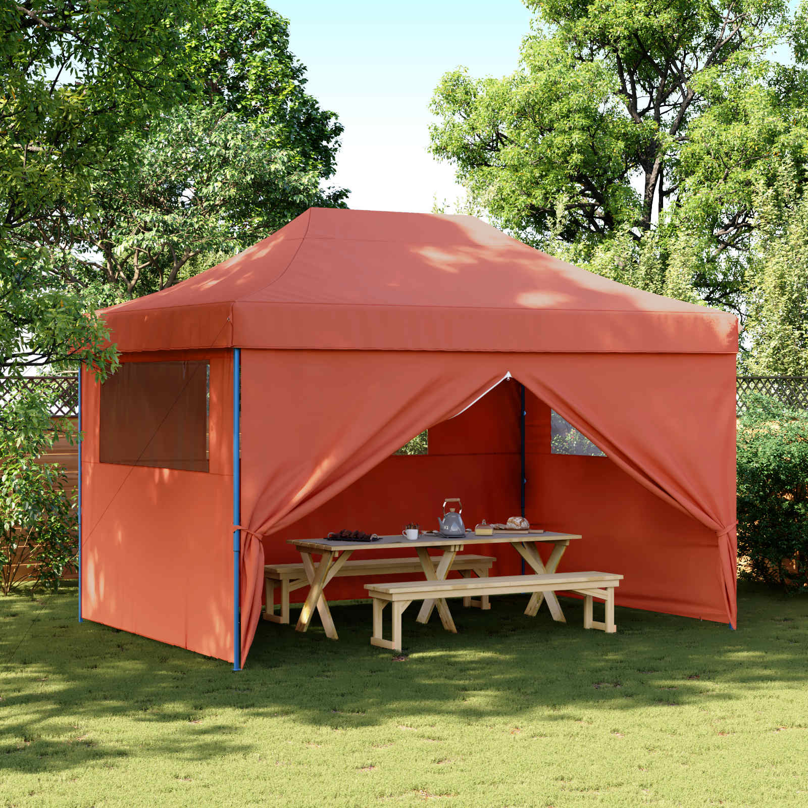 Partytent Terracotta 279 x 410 x 315 cm Oxford Stof image 1